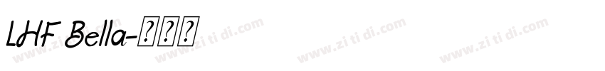 LHF Bella字体转换